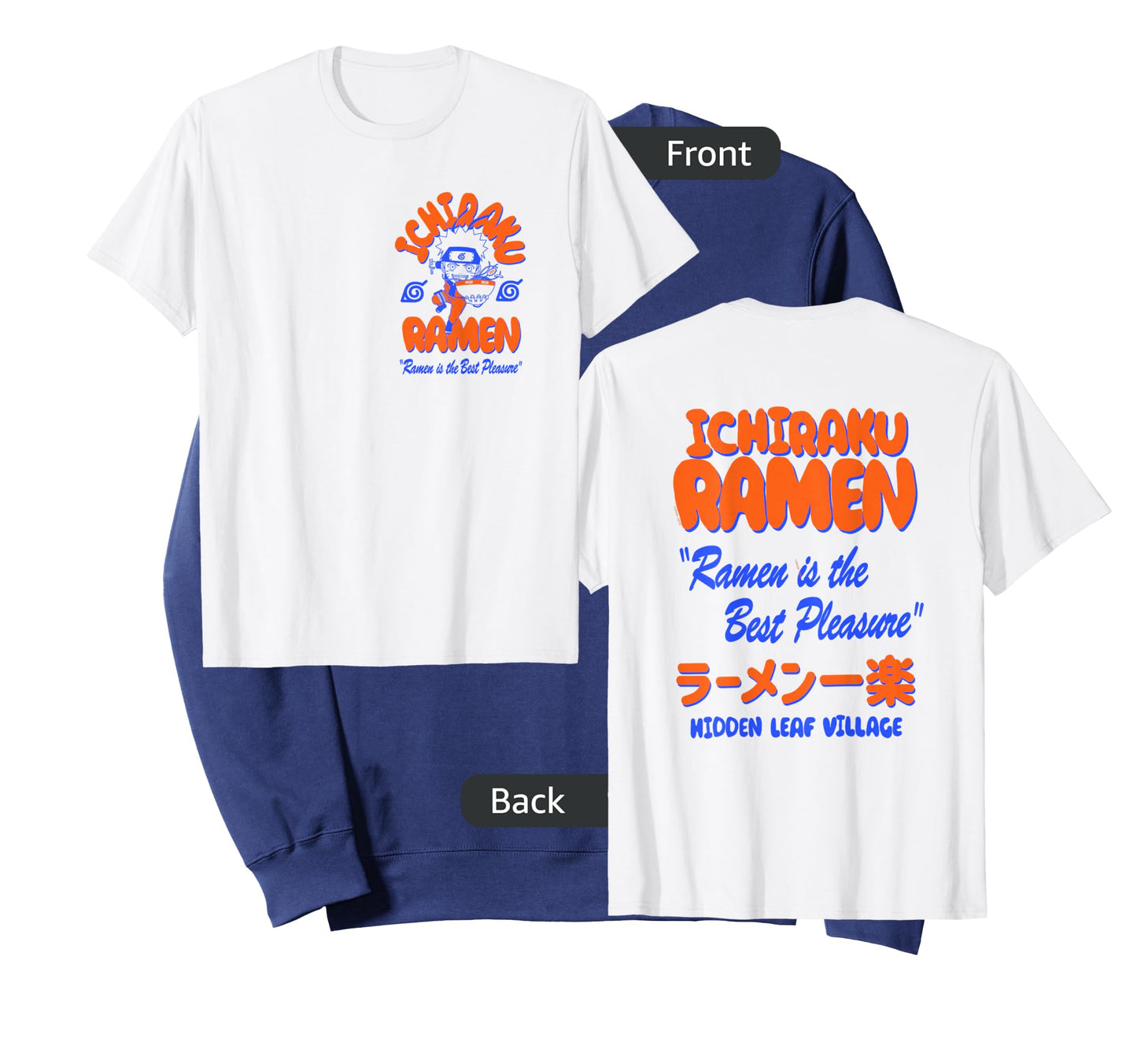 Naruto Shippuden Ichiraku Ramen Front Back Anime T-Shirt