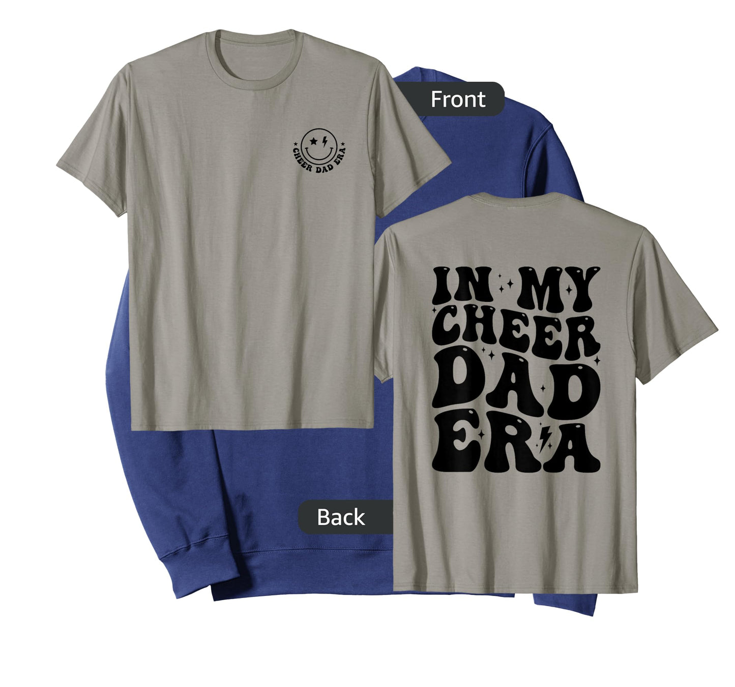 Retro In My Cheer Dad Era Cheerleader Dad (2 Sides) T-Shirt