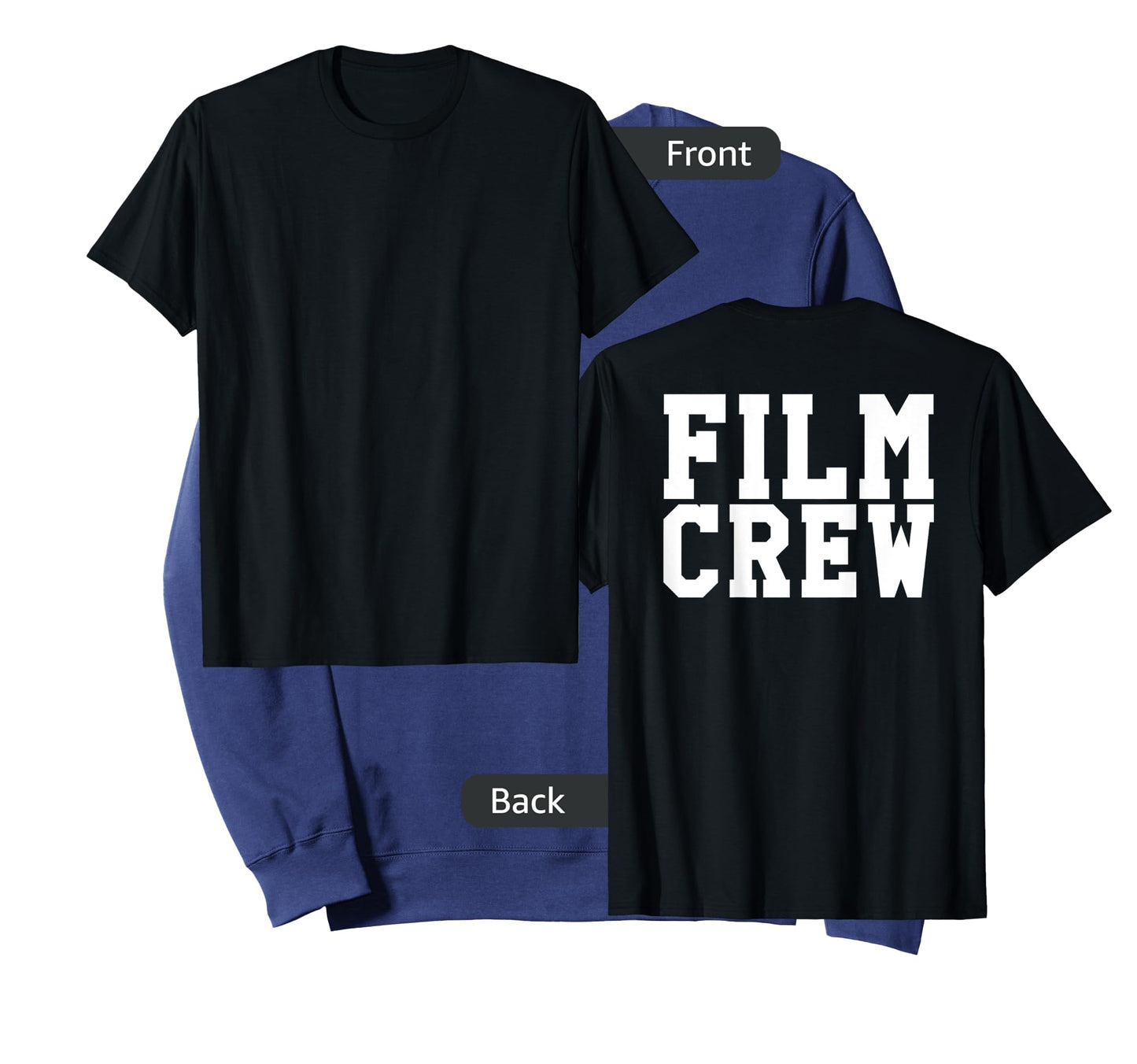 BACK ONLY Film Crew TV Camera Production Shirt
