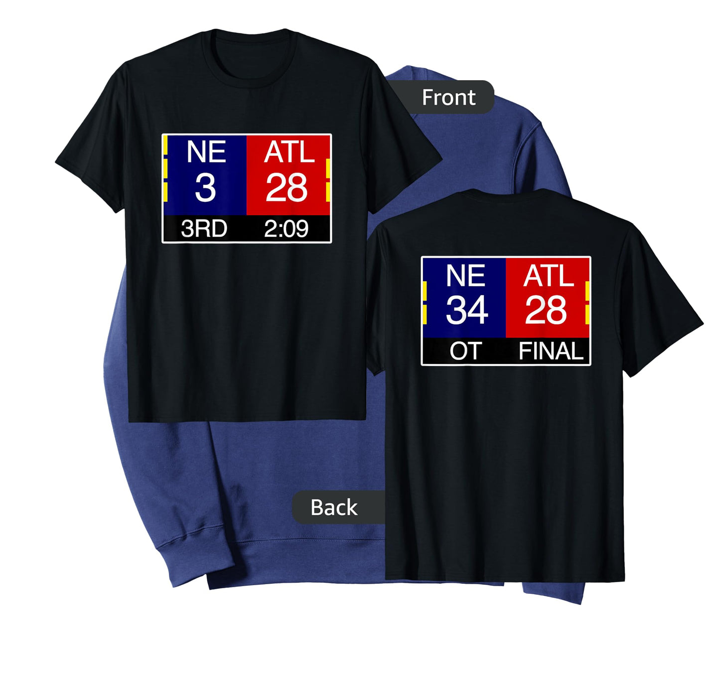 Final NE 3 ATL 28 T-Shirt | Great Comeback Shirt T-Shirt