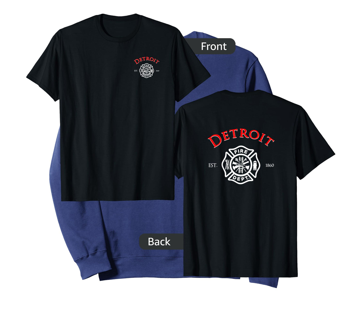 City of Detroit Fire Rescue Michigan Firefighter T-Shirt T-Shirt