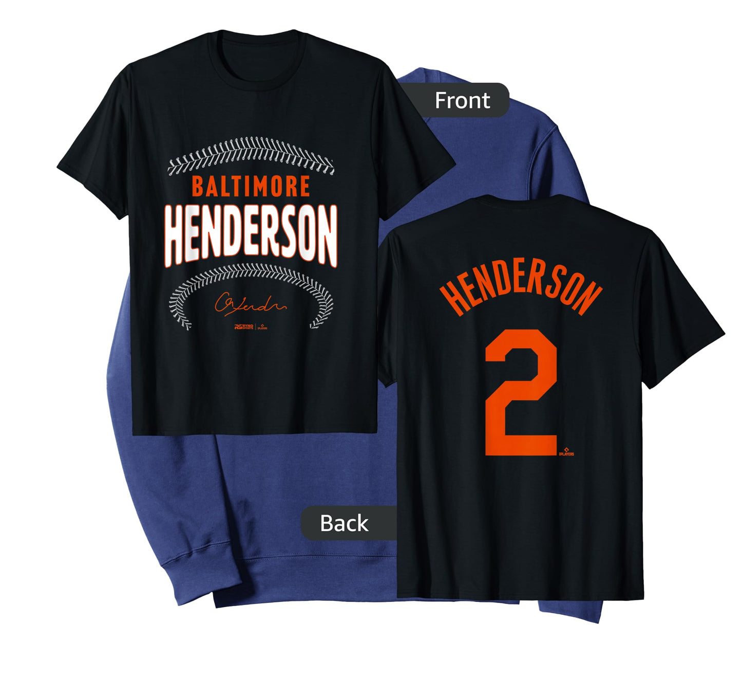 Gunnar Henderson Baltimore Name & Number (Front & Back) T-Shirt