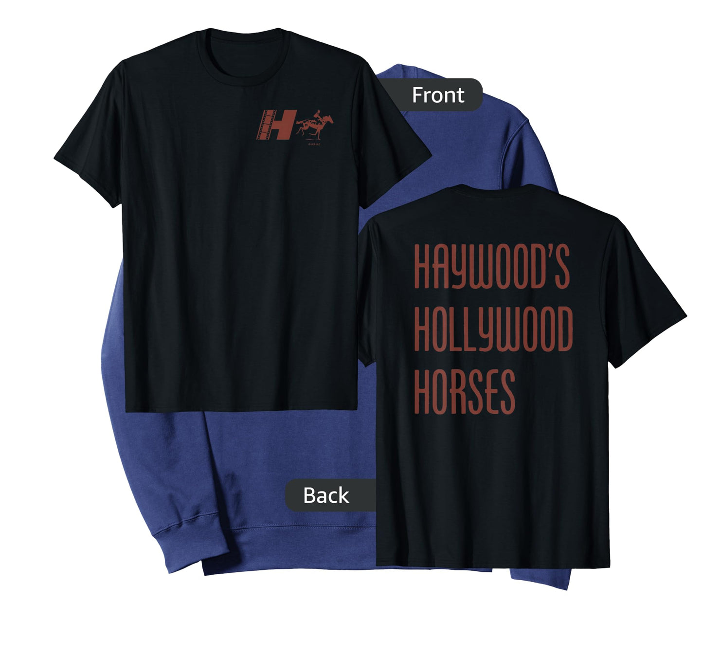 Nope Movie Haywood's Hollywood Horses Front and Back T-Shirt