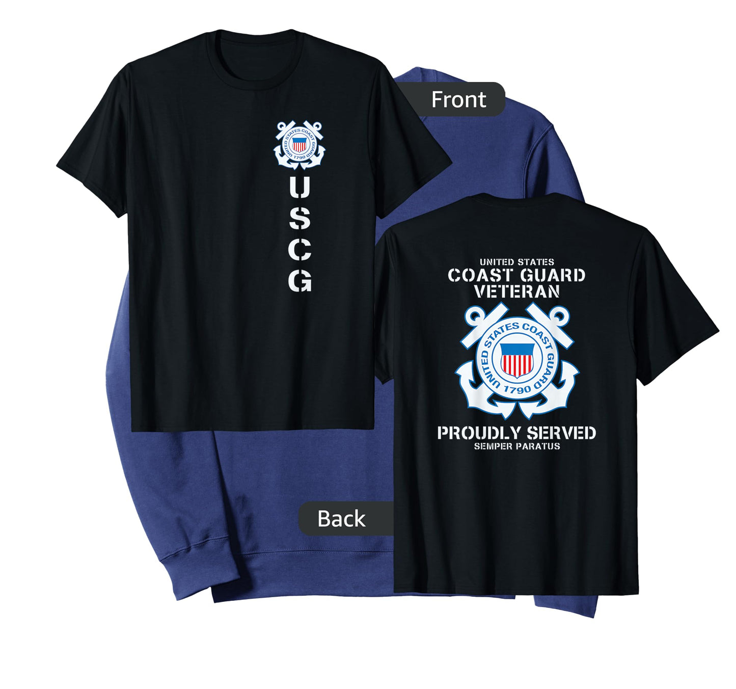 Coast Guard Veteran Proudly Served T-Shirt