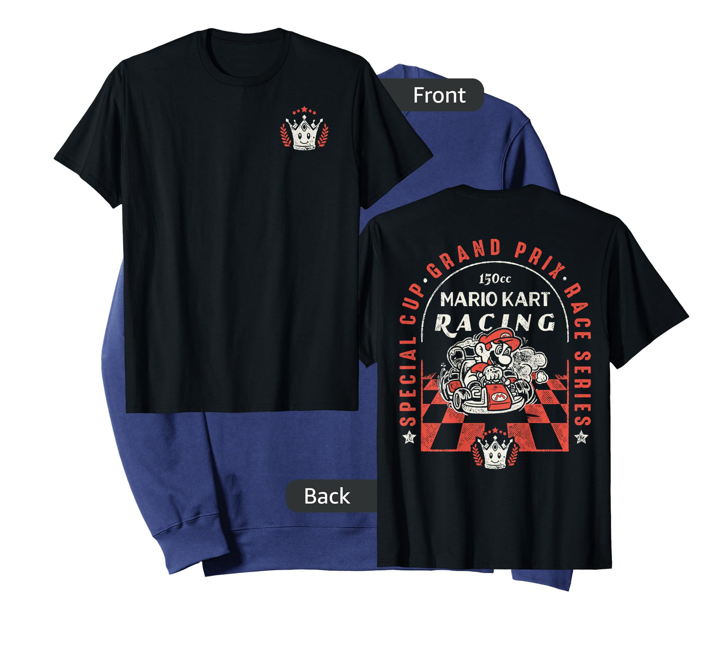 Mario Kart Victory Crown Front 150cc Racing Graphic T-Shirt T-Shirt