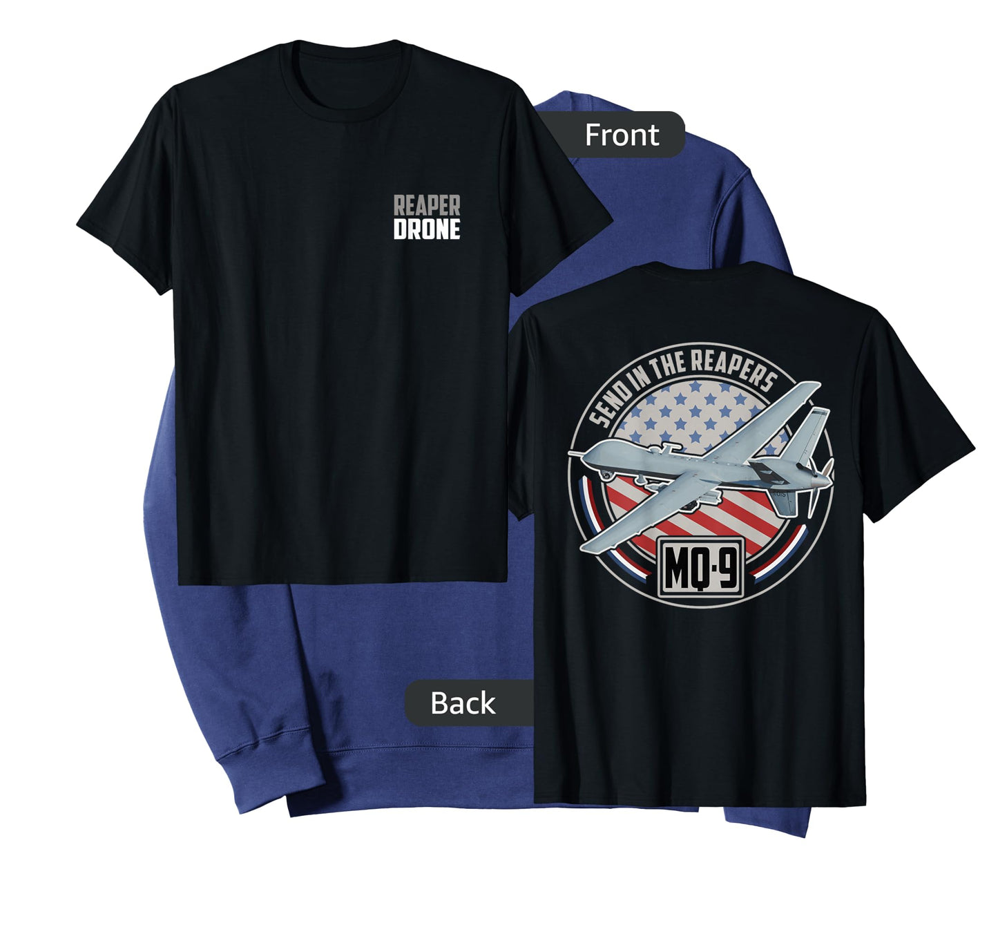 MQ-9 Reaper UAV US Military Drone Pilot T-Shirt
