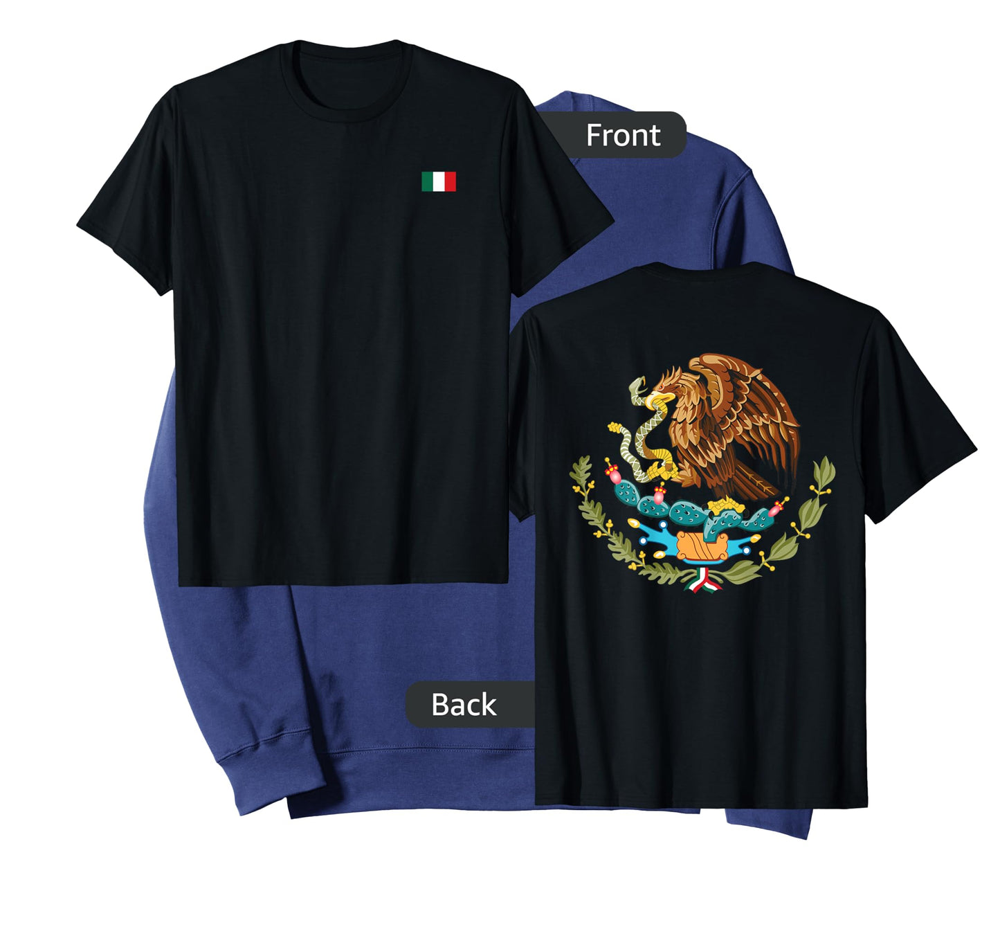 Mexico Flag Mexican Pride Flag of Mexico Coat of Arms Nation T-Shirt