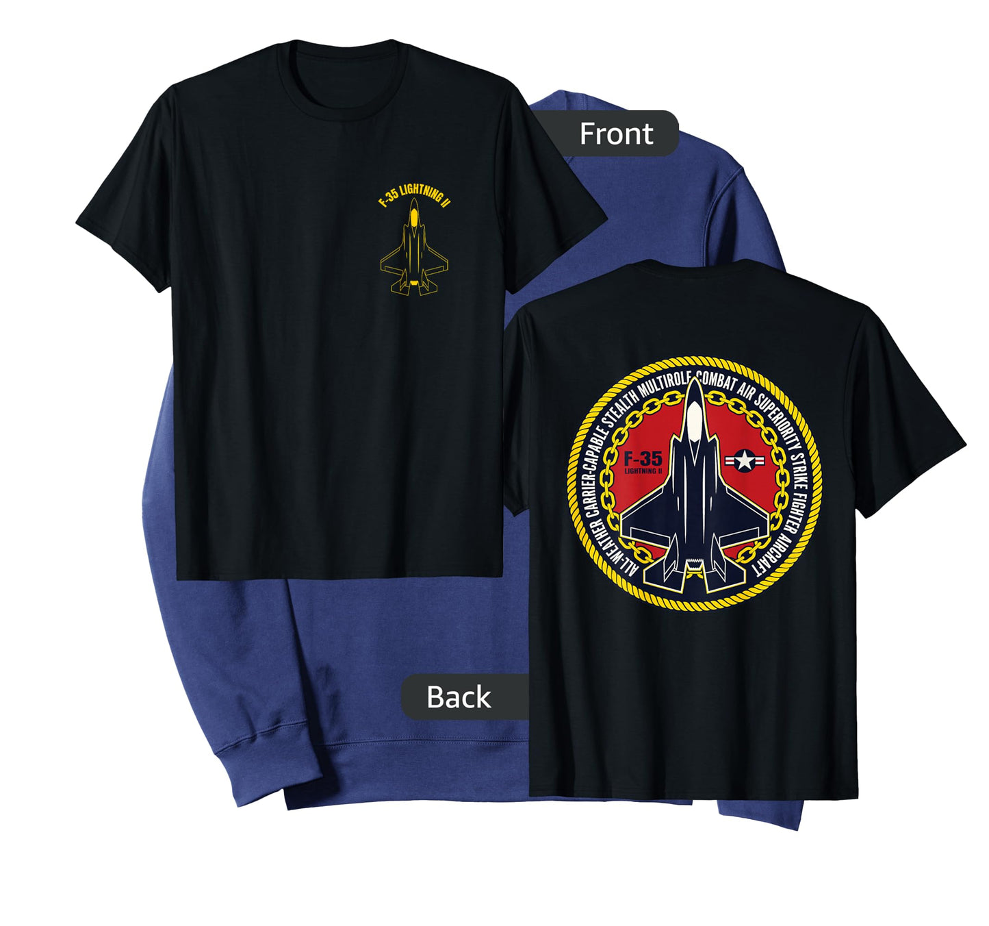 F 35 Military Fighter Jet Aircraft Design T-Shirt