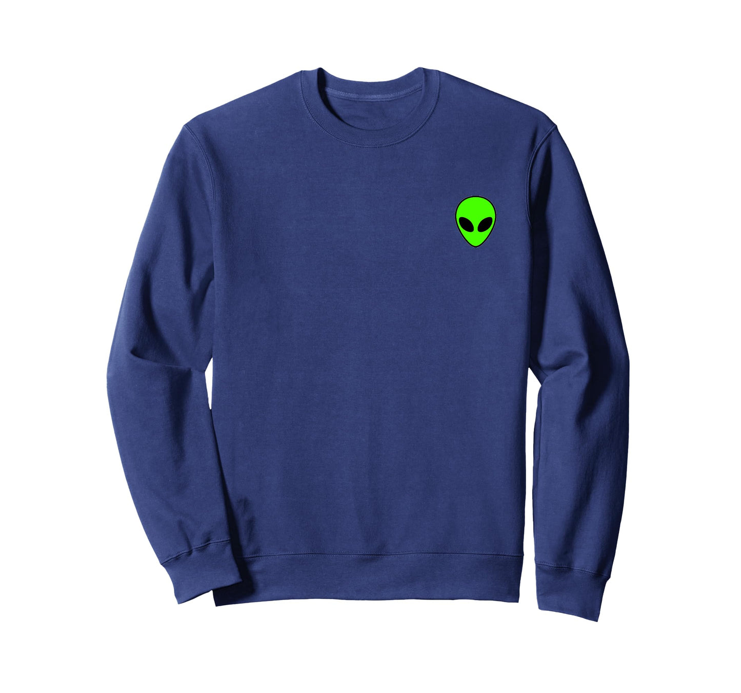Alien Head Pocket Patch T-Shirt for Men and Women T-Shirt