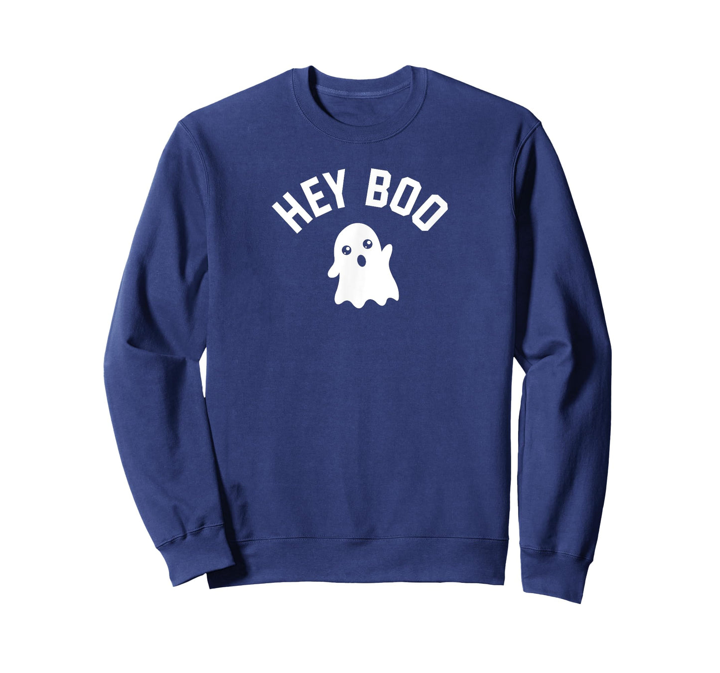 HEY BOO With Cute Ghost Illustration T-Shirt