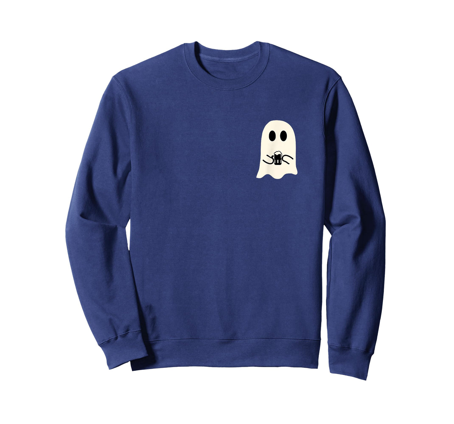 Cute Little Ghost Beer Glass Halloween T-Shirt