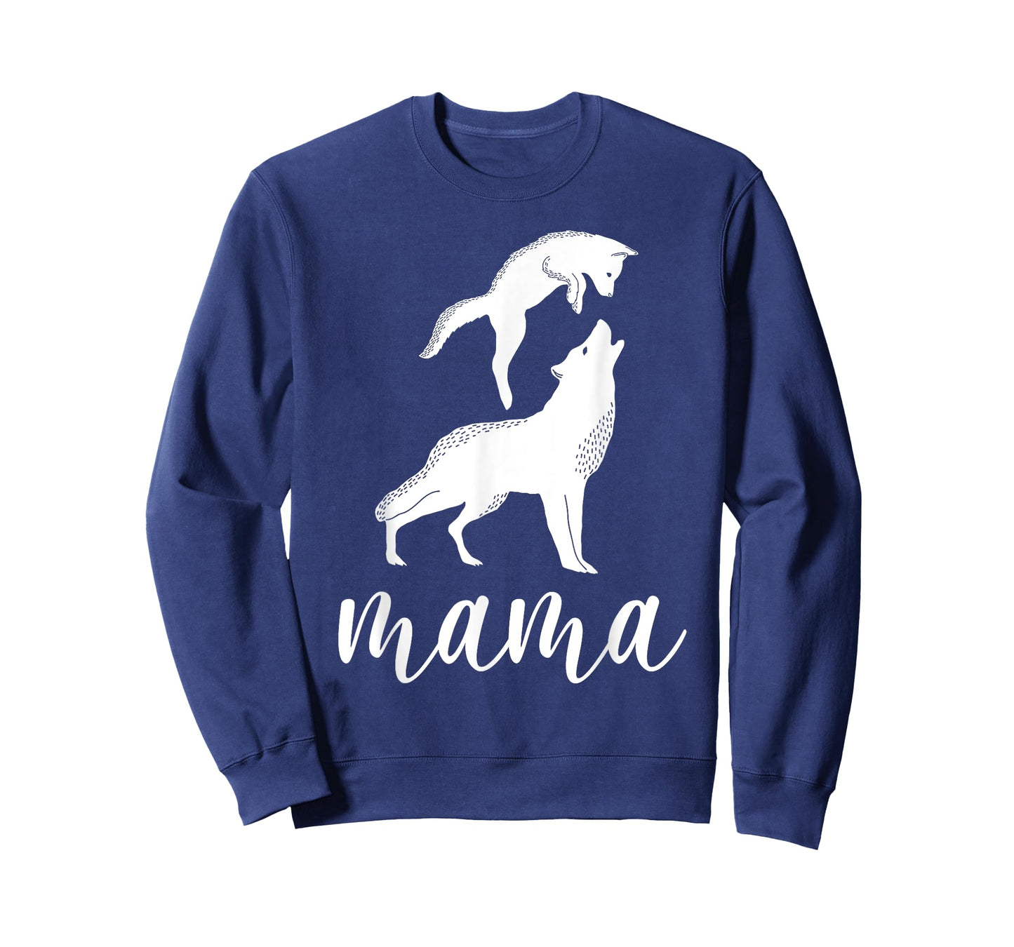 Mama Wolf & Baby Wolf Love Mom and Kids - Mothers Day T-Shirt