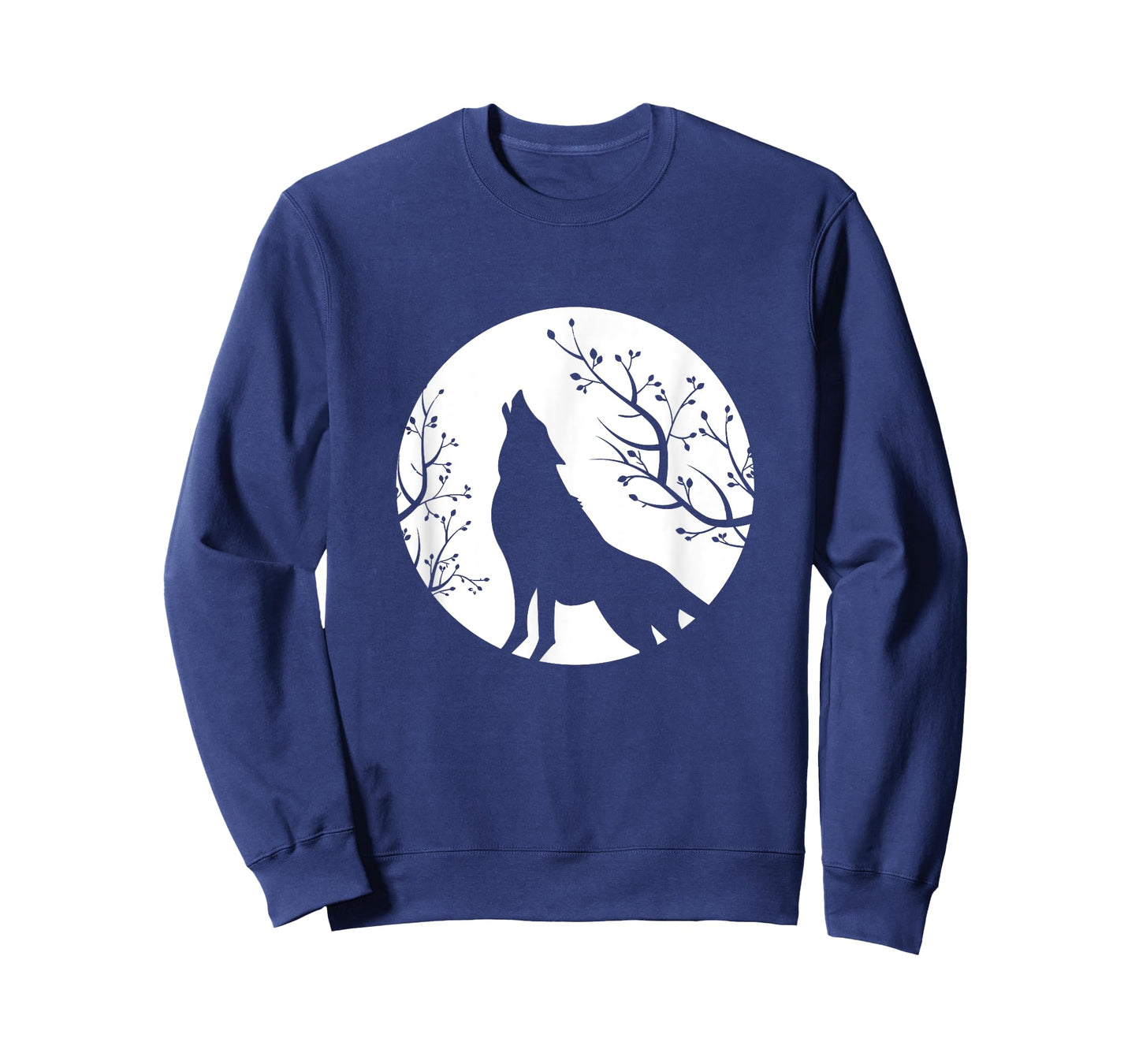 Wolf animal moon flowers animal motif wolf T-Shirt