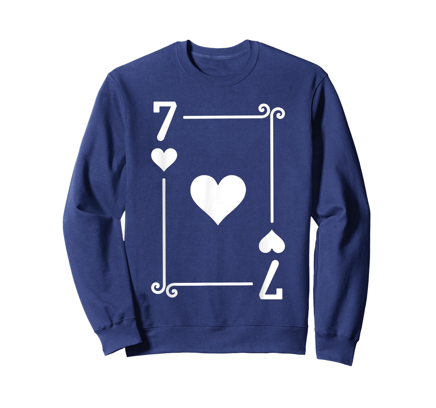 Playing Cards Costume - Seven Card - 7 of Hearts T-Shirt