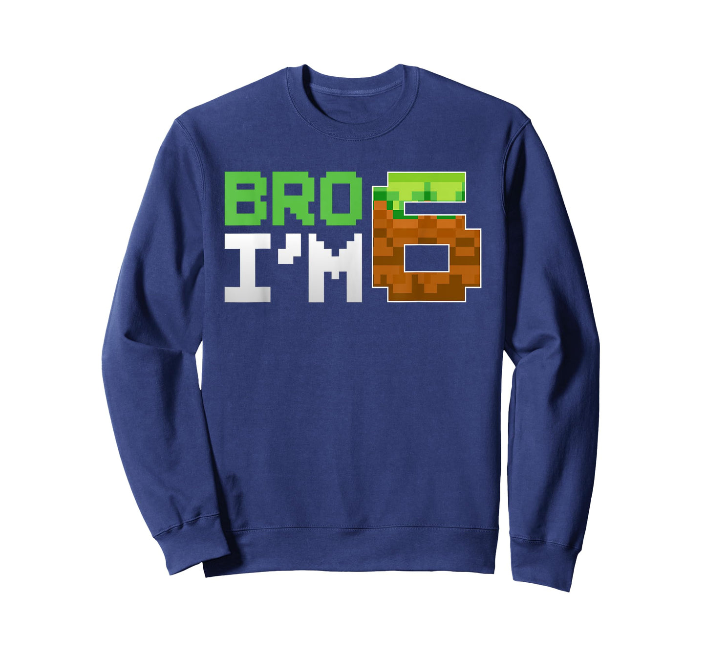 Kids 6th Birthday Boy Bro I’m 6 Year Old Gamer Pixel Number T-Shirt