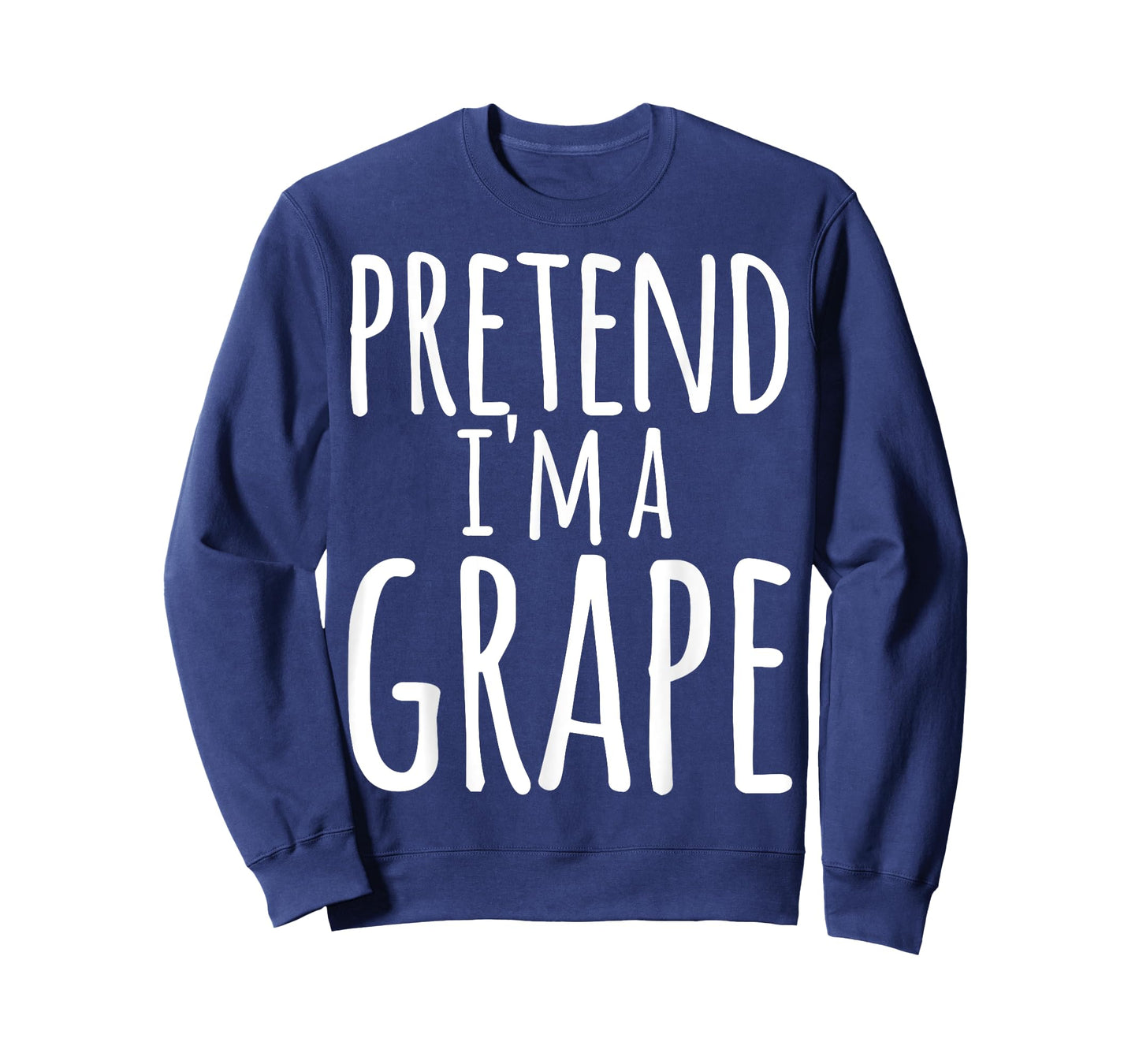 Funny Lazy Halloween PRETEND I'M A GRAPE Costume T-Shirt