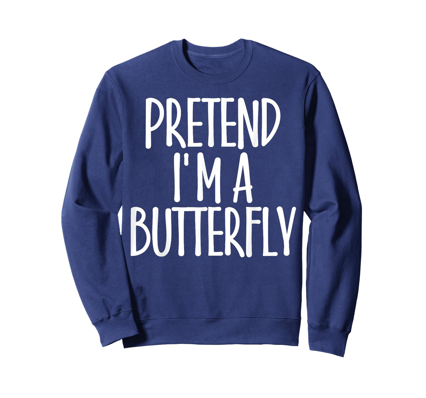 Easy Pretend I'm Butterfly Costume Gift Fun Lazy Halloween T-Shirt