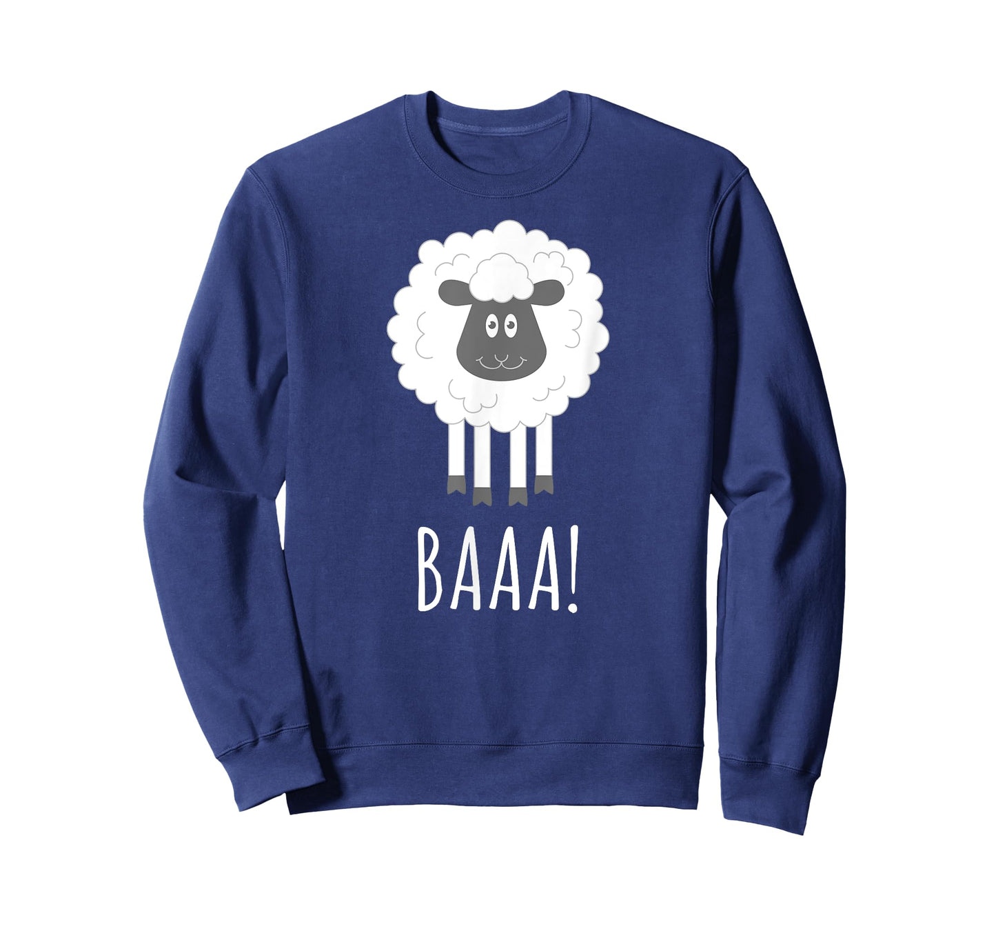 Baa Baaa Cute Fluffy Sheep Lovers Cartoon Graphic Tee Shirt T-Shirt