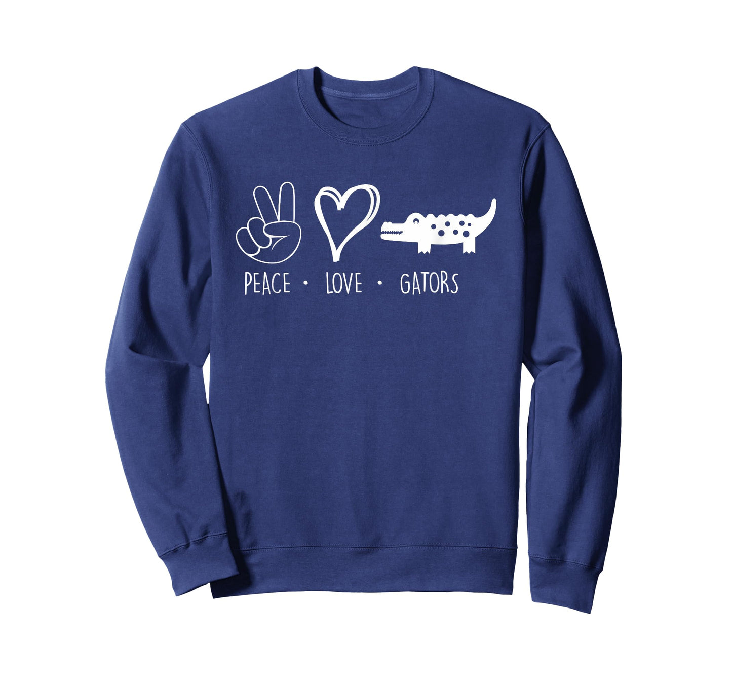 Dickinson High School - Dickinson Gators - Peace Love Gators T-Shirt