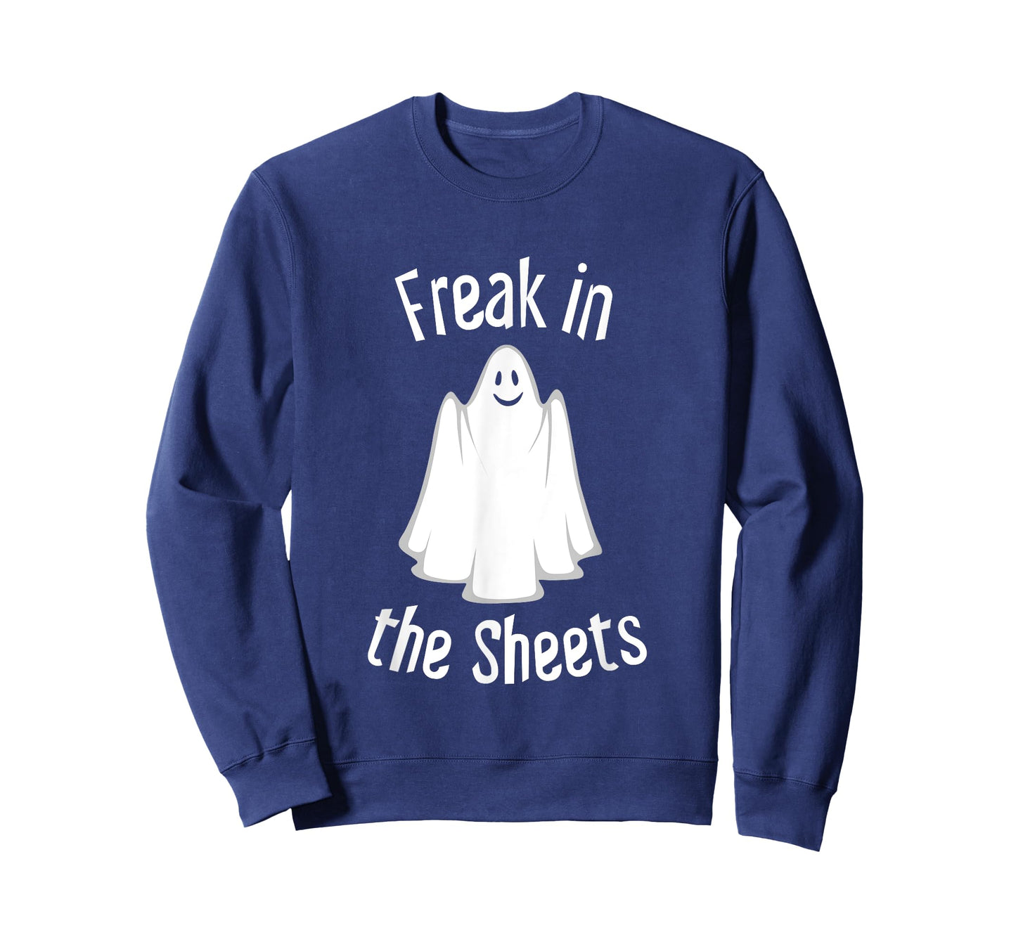 Ghost Freak in the Sheets Funny Halloween Costume T-Shirt