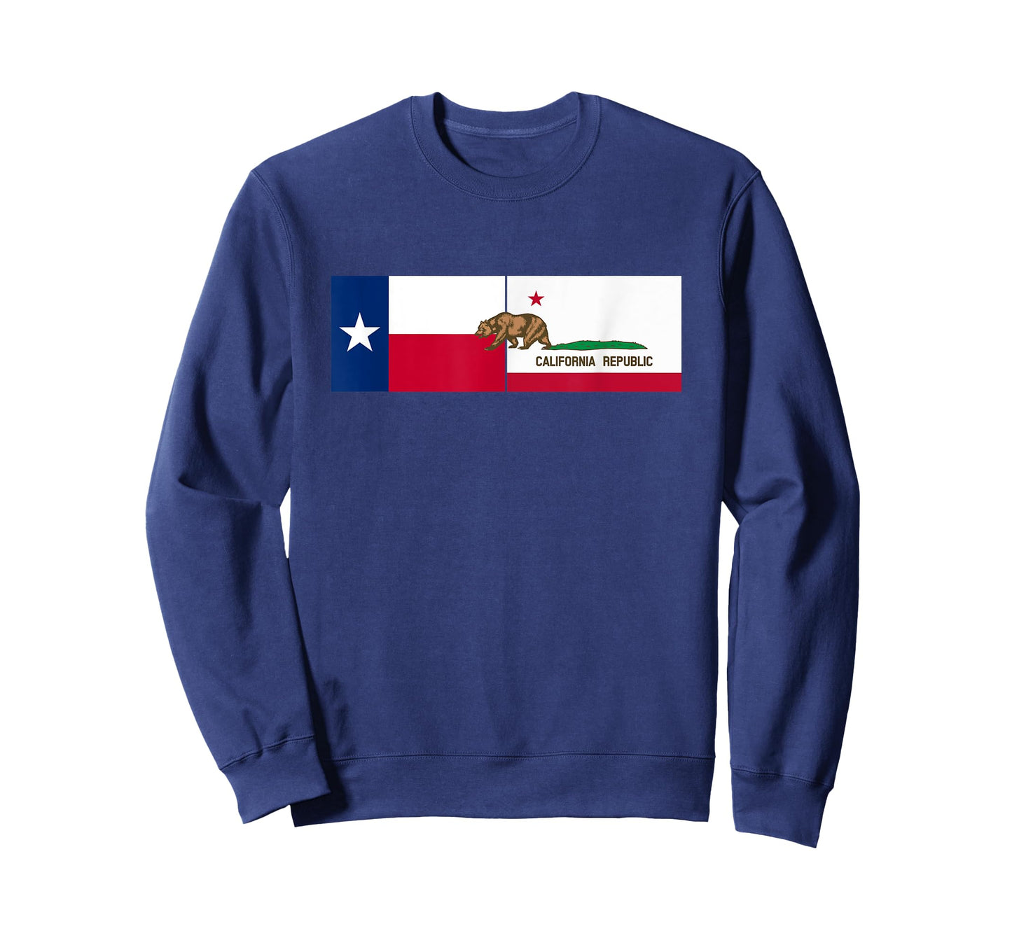 Moving To Texas - Leaving California Funny FLAG Designed T-Shirt