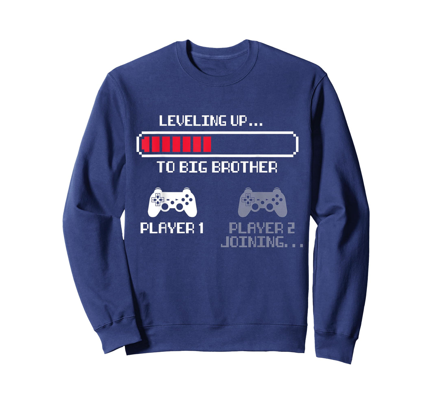 Leveling Up to Big Brother 2024 for Boys Men Vintage Gaming T-Shirt