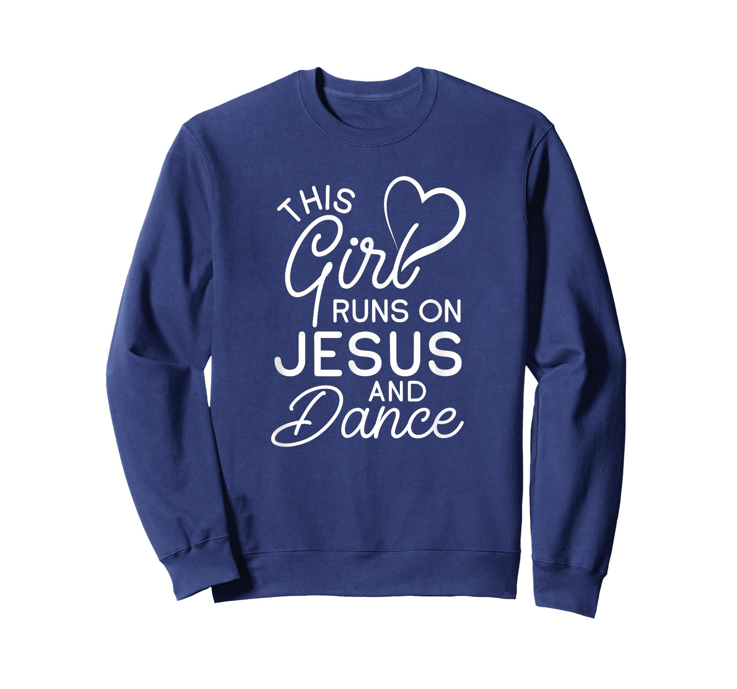 This Girl Runs On Jesus And Dance Christian Love Dancer T-Shirt
