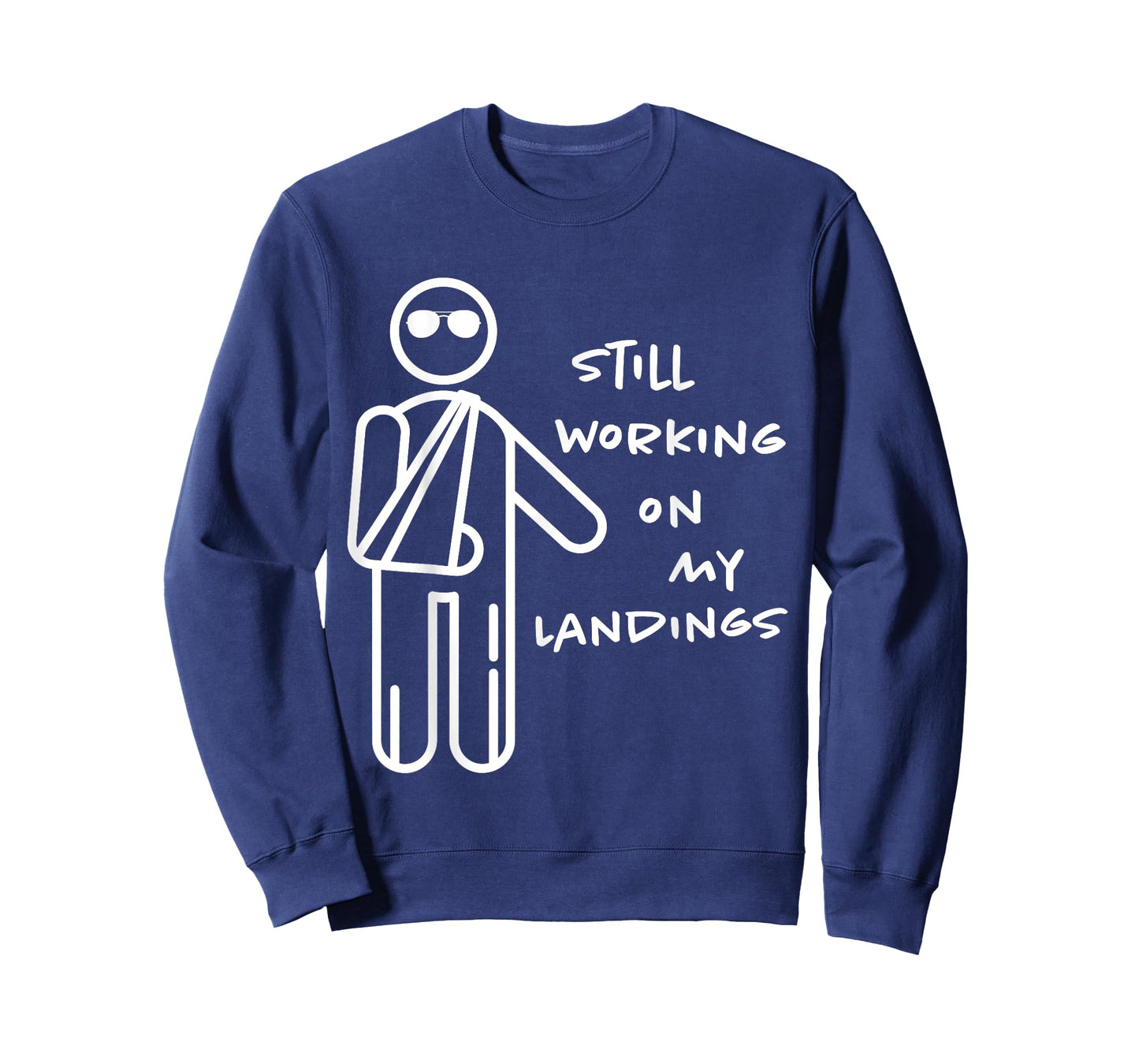 Broken Arm Kids Get Well Working on Landings Funny Gift T-Shirt