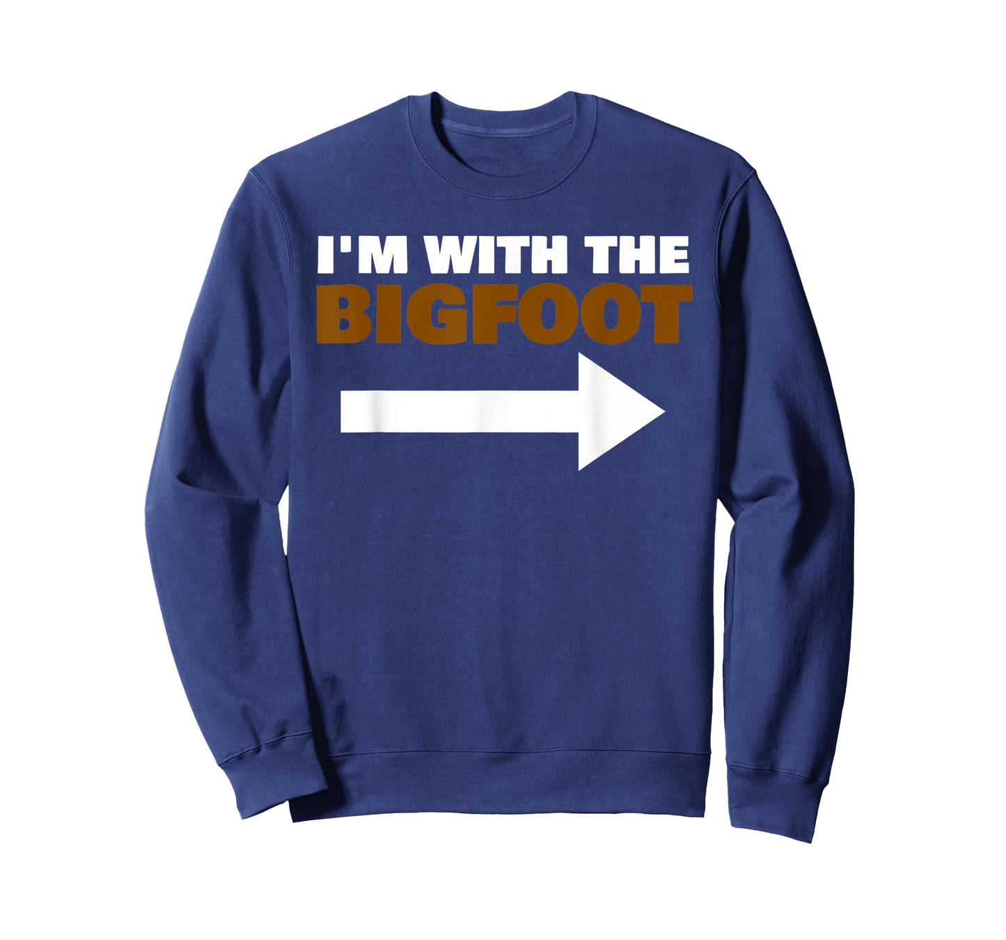 I'm With The Bigfoot Fun Matching Halloween Couple Costume T-Shirt