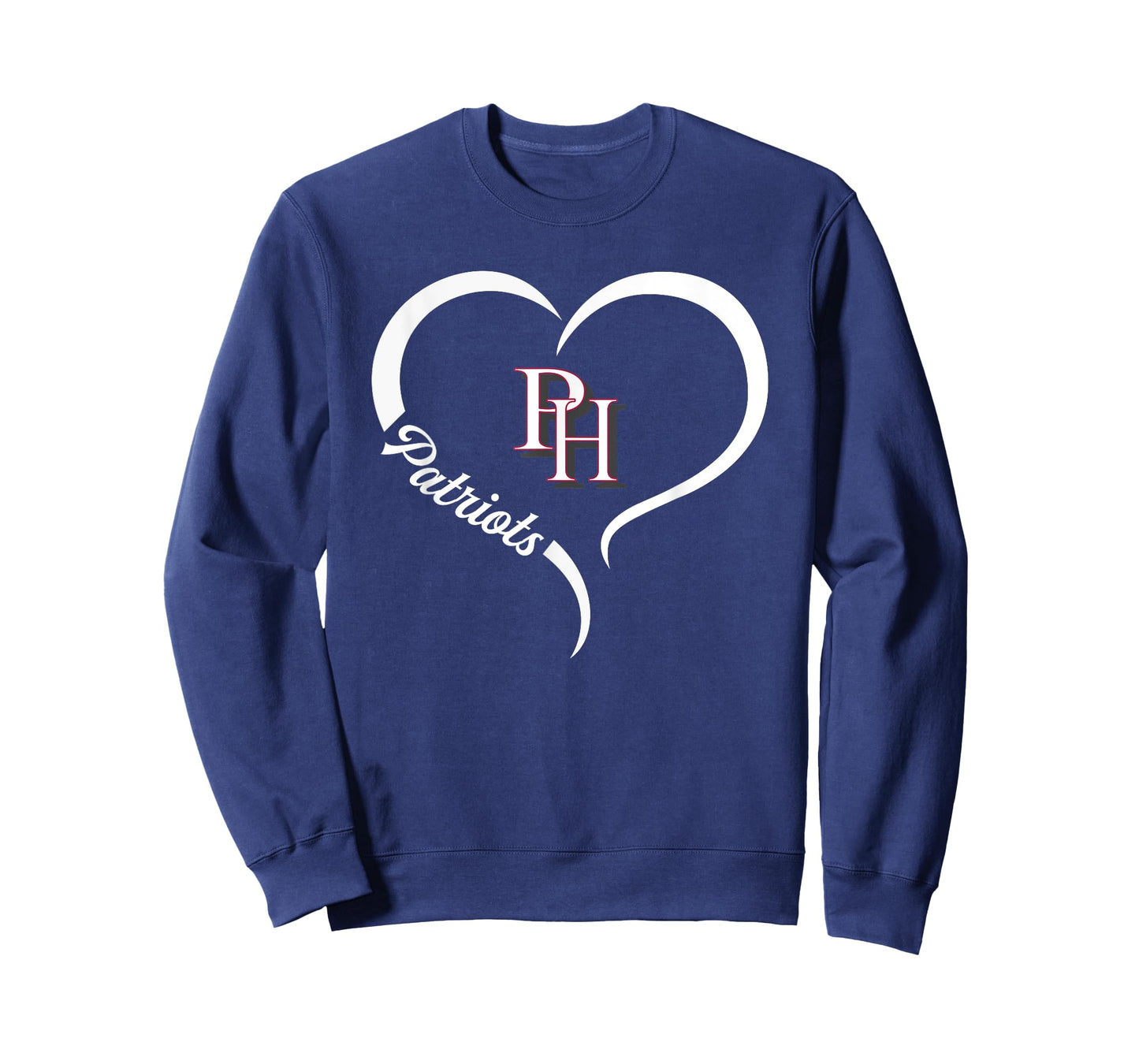 Patrick Henry Patriots Logo Half Heart Slogan HS T-Shirt