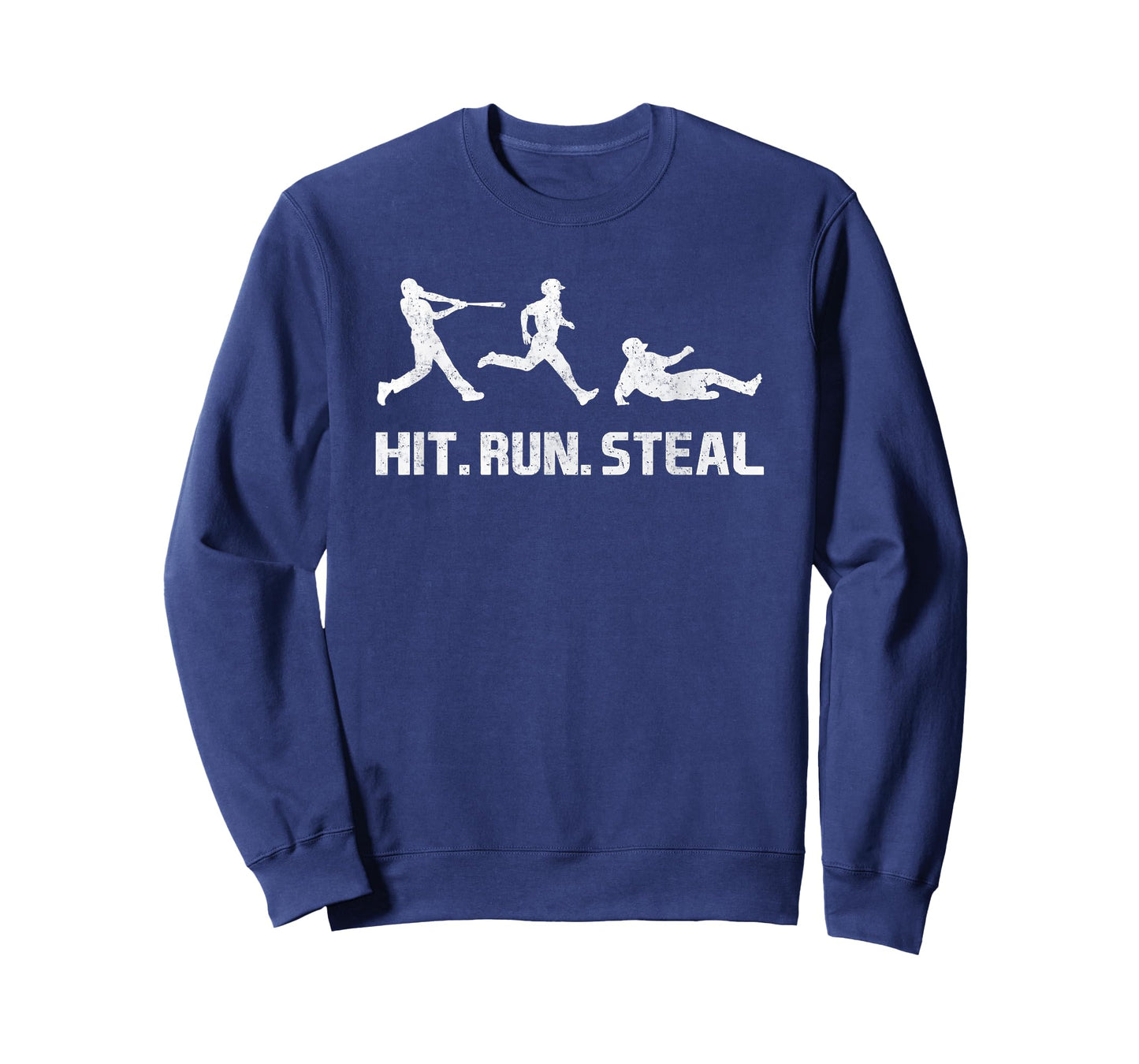 Hit, Run and Steal! Funny Baseball Player T-Shirt