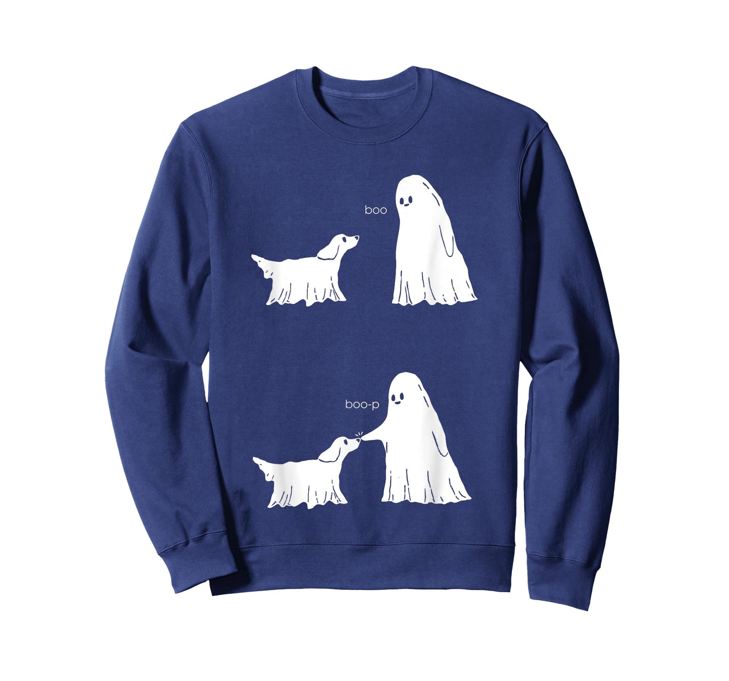 Ghost Touch The Dog Boo Boo-p Halloween T-Shirt