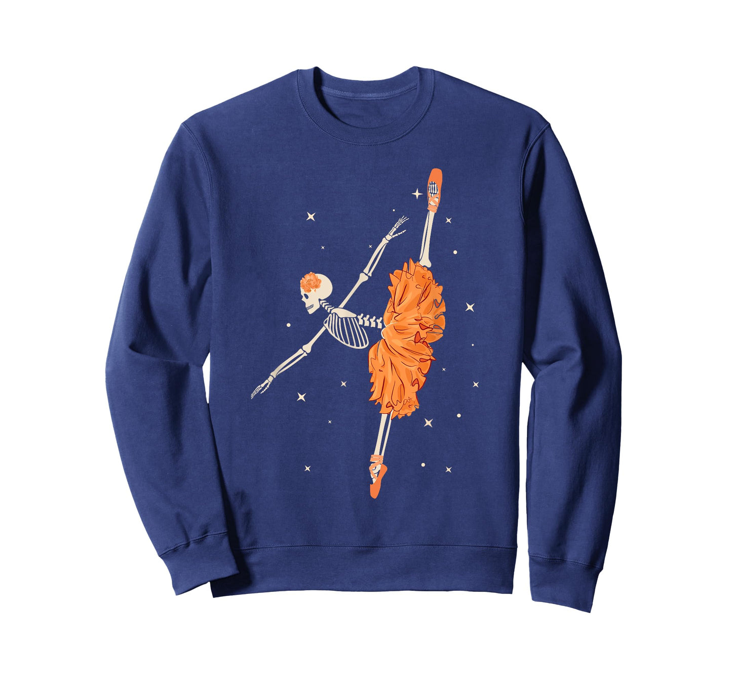 Dancing Skeleton Ballerina Ballet Dance Halloween Women Girl T-Shirt