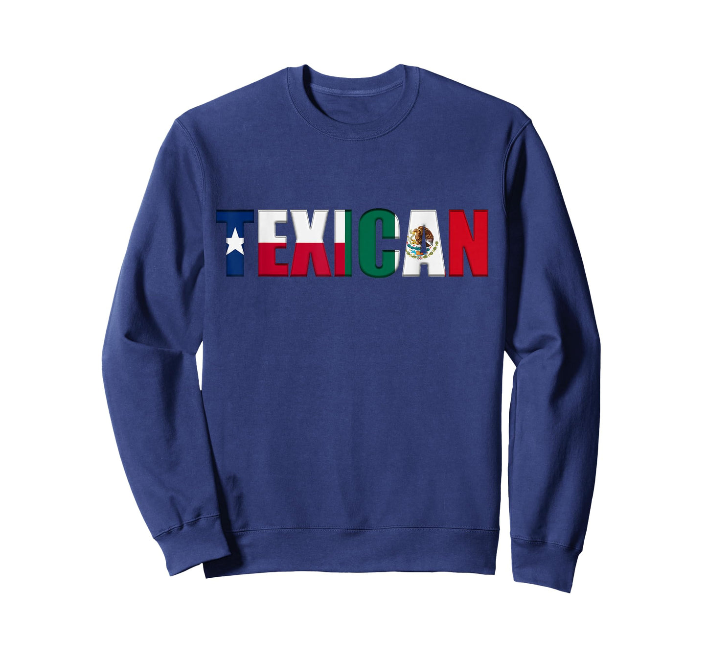 Texican Flag Texas and Mexico Flag Letters T-Shirt