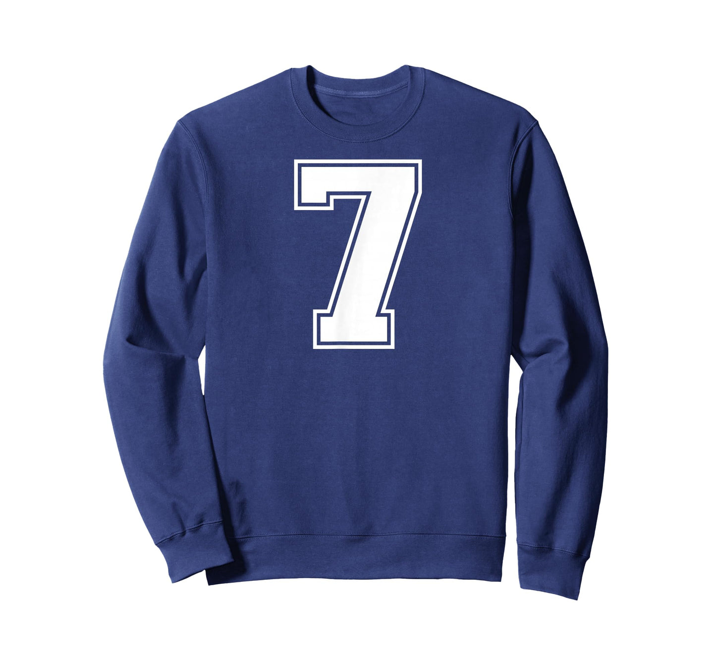 7 Number Seven Team Sports Graphic Varsity Matching T-Shirt