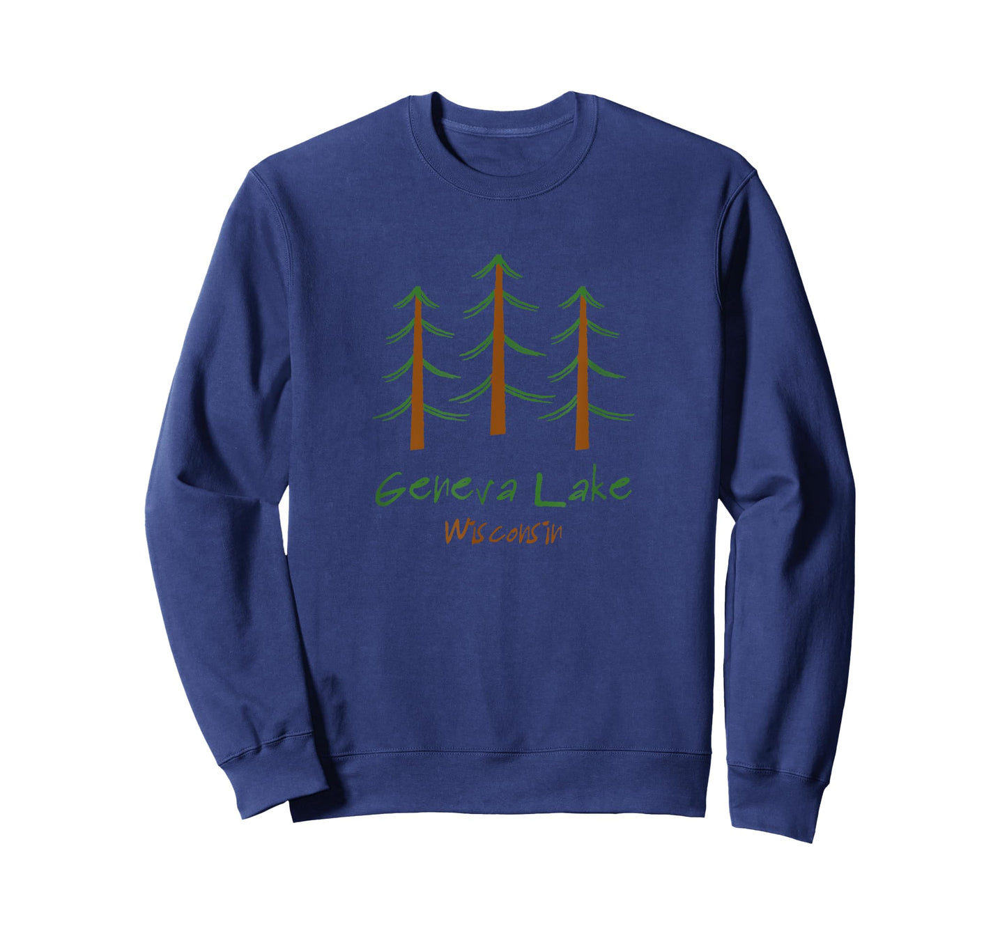 Wisconsin - Geneva Lake - Minimalist Forest Trees T-Shirt