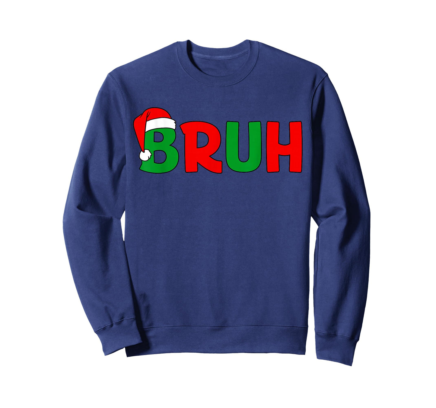 Bruh Christmas Kids Teens Boys Funny Christmas Humor Meme T-Shirt