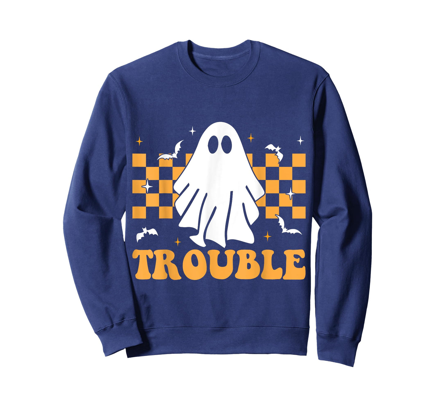 Where I Go Trouble Follows Matching Halloween Pajama Couples T-Shirt