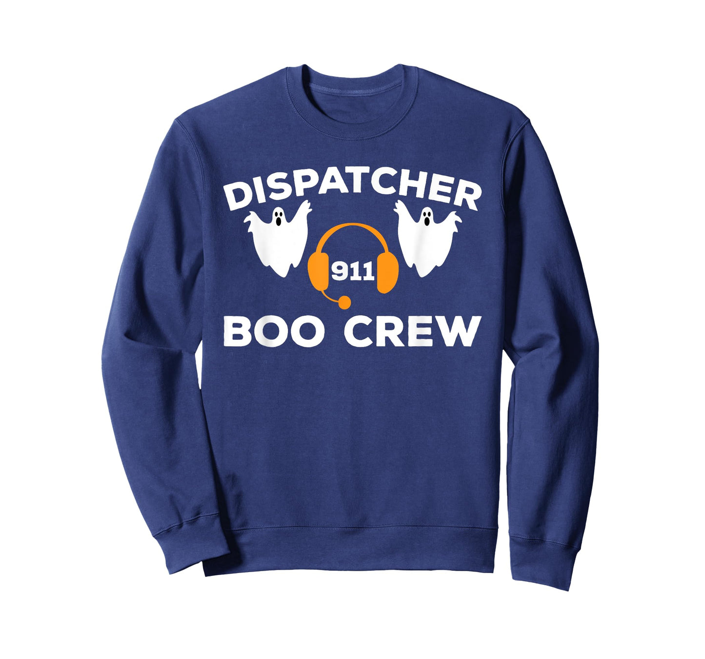 Funny Dispatcher 911 Boo Crew Spooky Halloween Costume T-Shirt