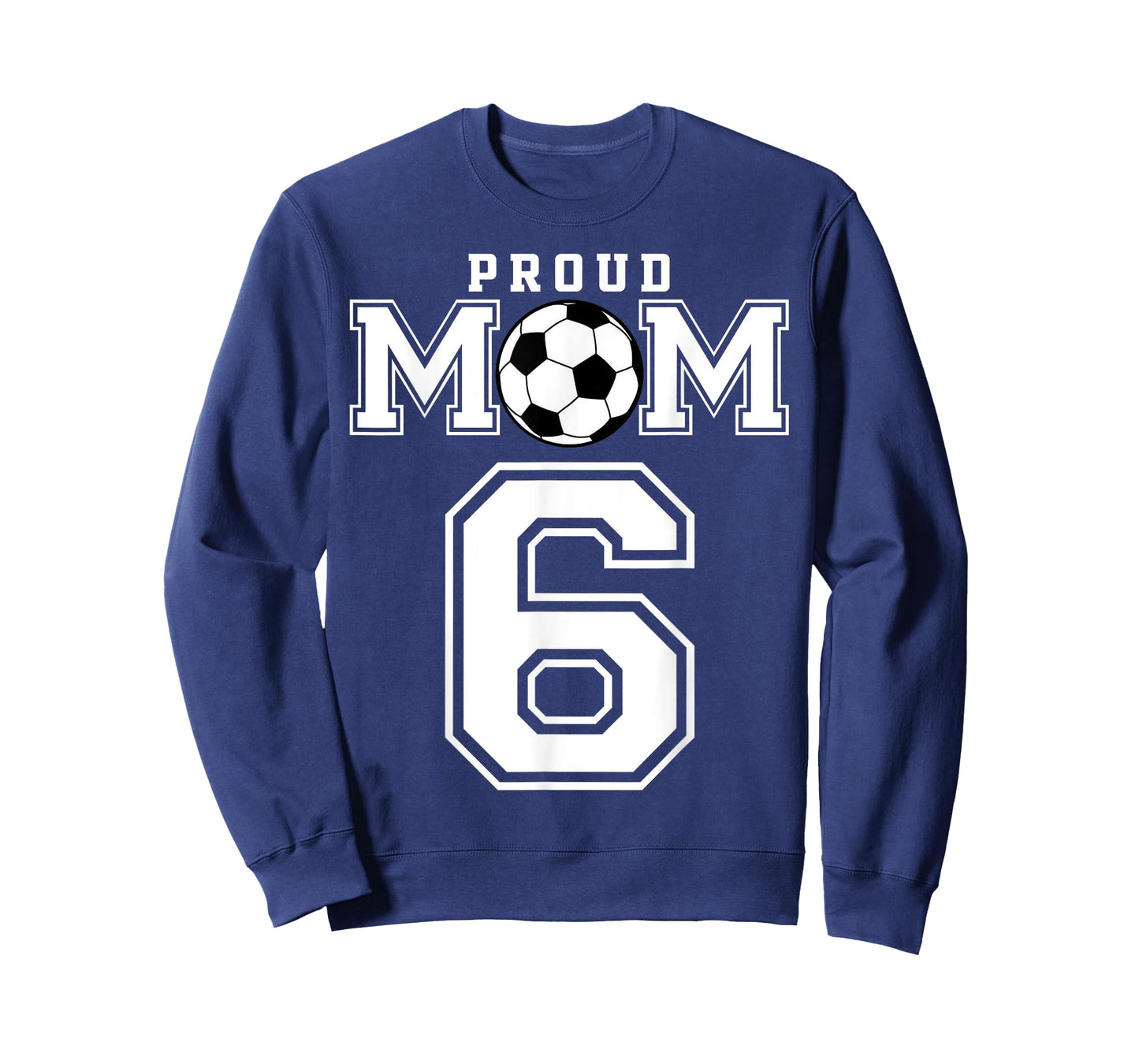 Number 6 Custom Proud Soccer Futbol Mom Personalized Women T-Shirt