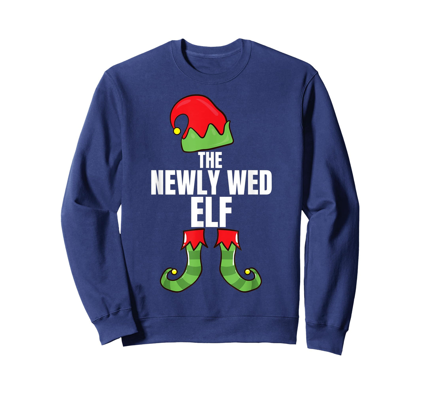 The Newly Wed Elf Matching Family Christmas Group Pajama T-Shirt