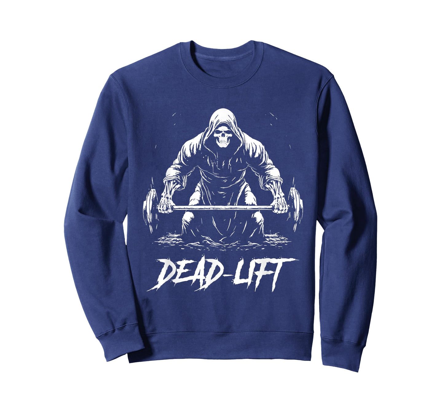 Funny Dead Lift Grim Reaper Halloween Gym Weights Training T-Shirt
