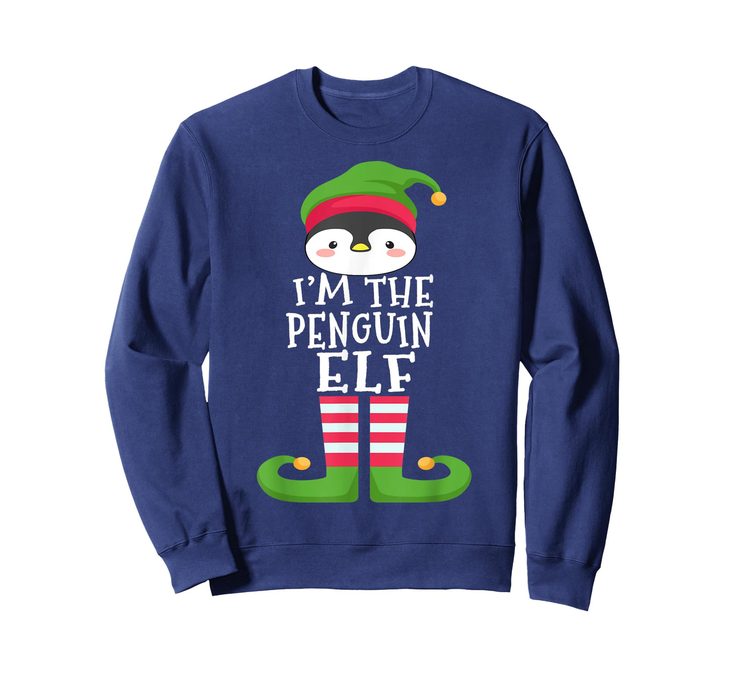 Penguin Lover's Family Matching Christmas Elf Costume Pajama T-Shirt