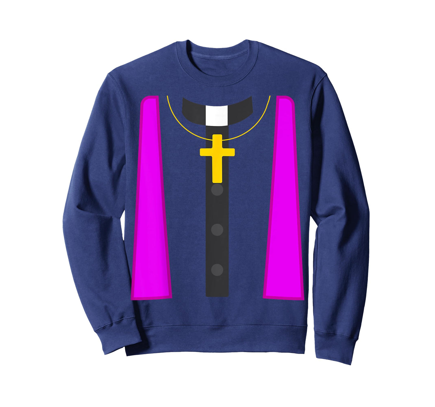 Catholic Priest Chaplain Padre Halloween Party Costume Tee T-Shirt