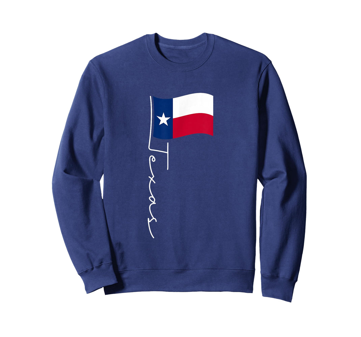 Texas Signature Flag Pole - Elegant Patriotic Texan Flag T-Shirt
