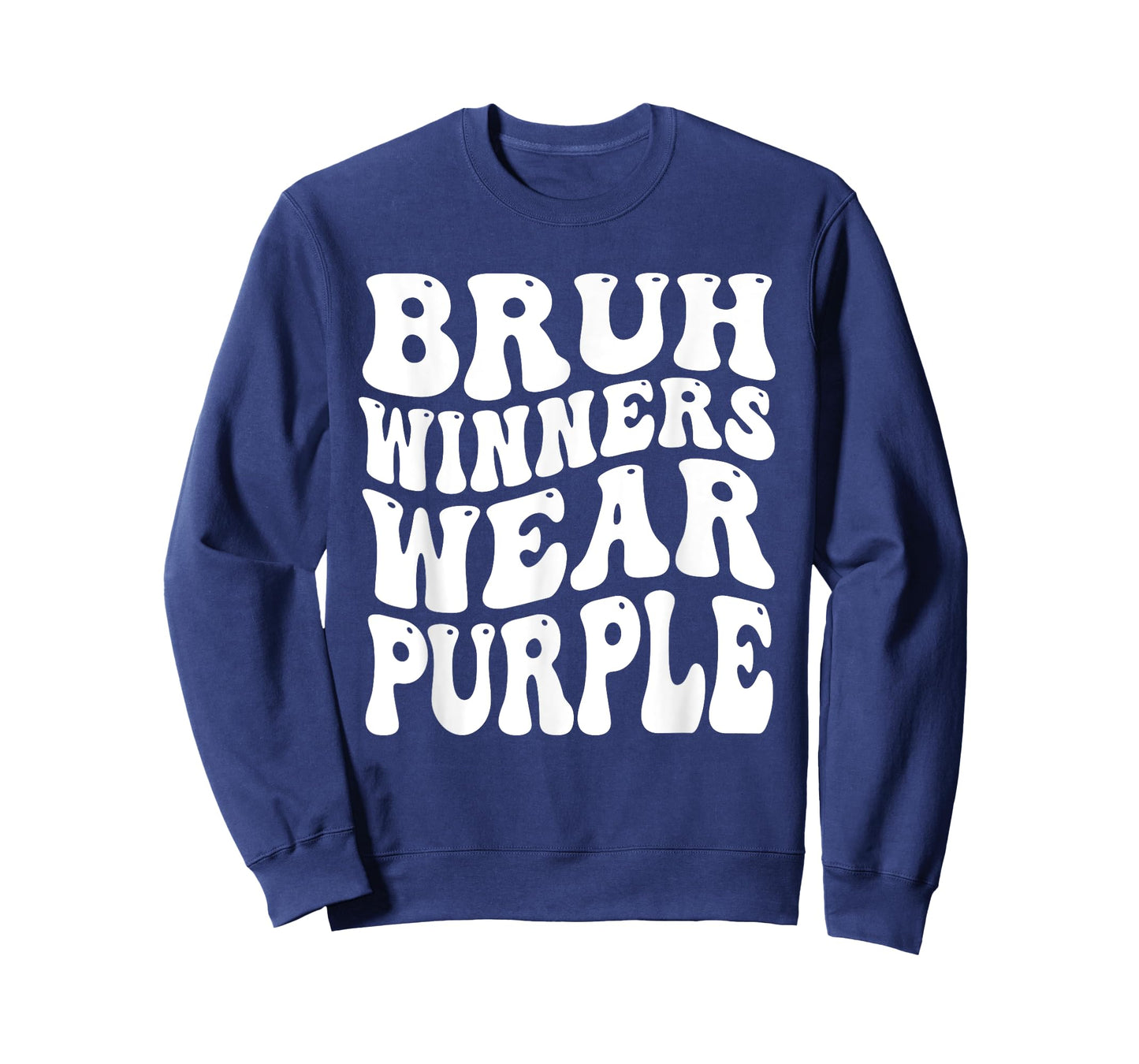 Winners Wear Purple Team Sports day Game Spirit Week Groovy T-Shirt