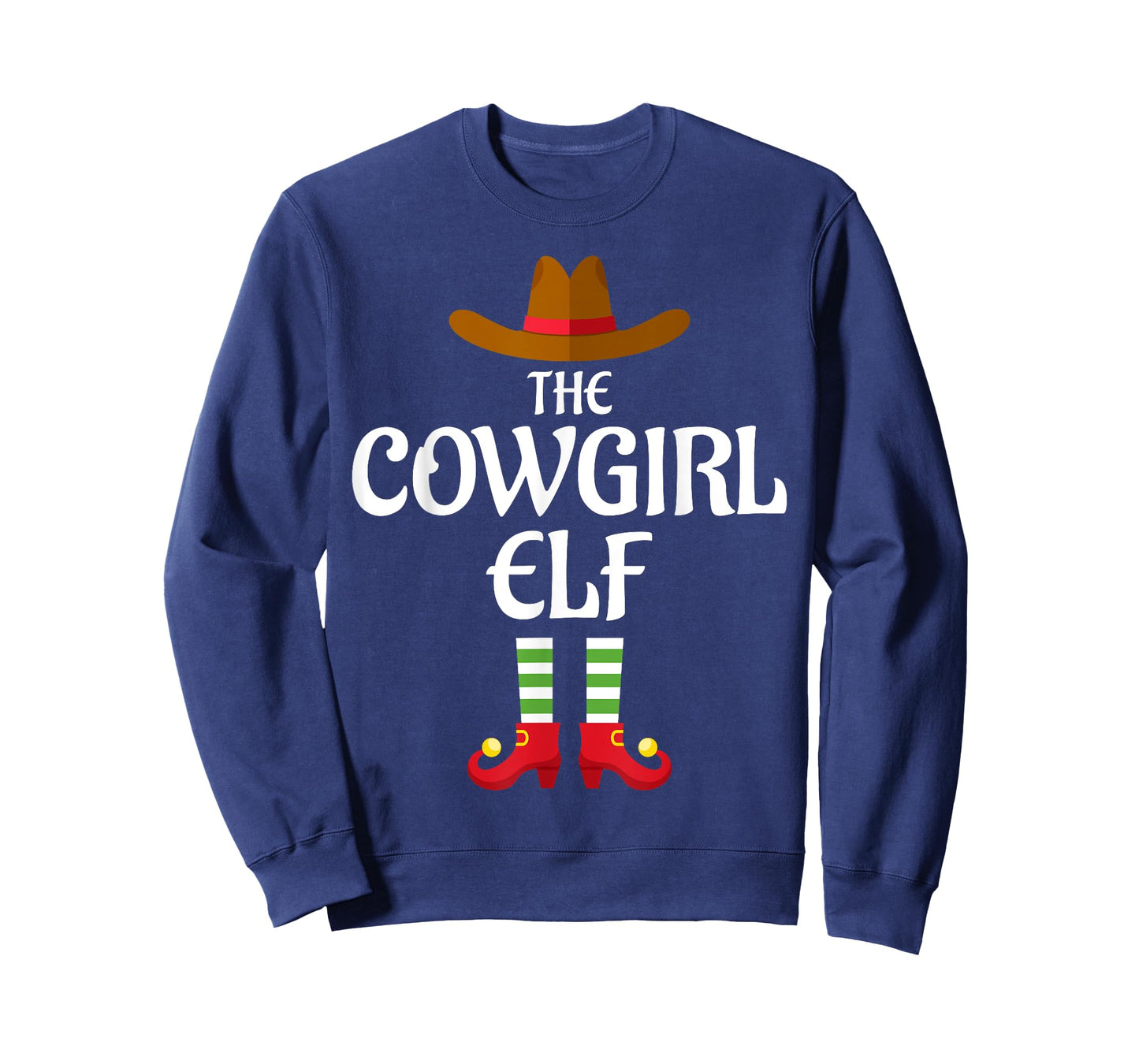 Cowgirl Elf Family Matching Group Christmas T-Shirt