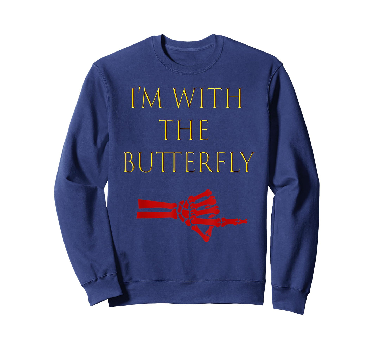 Mens Halloween Funny Outfit For Couples I'm With The Butterfly T-Shirt