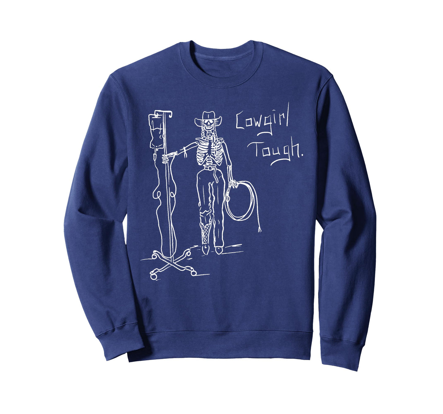 Cowgirl Tough Skeleton Funny Skeleton Lover Cowgirl Saying T-Shirt