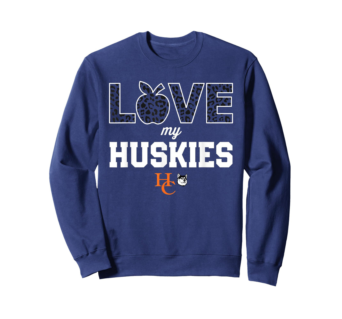 Harbor Creek Huskies Logo Love My Team HS T-Shirt